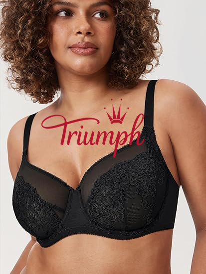 Triumph - 3 darab 🔥Női csipke melltartó nagy méretű szexi béleletlen melltartó