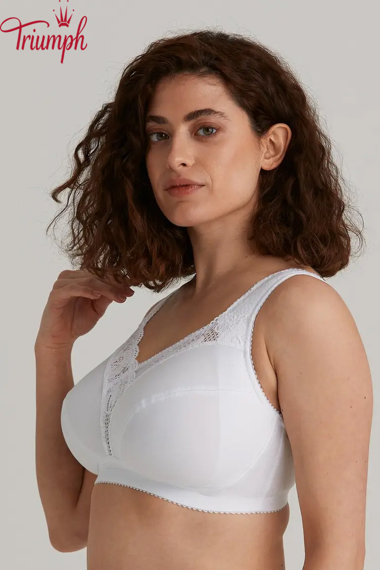 Triumph - (3 db) Csipke pamut melltartó