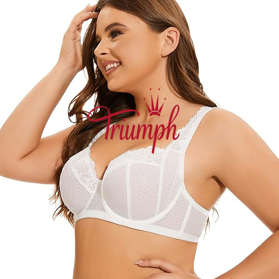 Triumph - (3 db)Női nagyméretű csipke aládrótozott melltartó