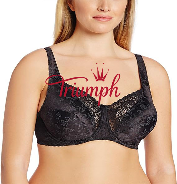 TRIUMPH - 🔥Sexy hímzett csipke push-up melltartó [75A-110E], 3 db