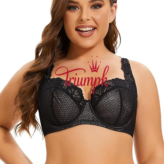 Triumph - (3 db)Női nagyméretű csipke aládrótozott melltartó