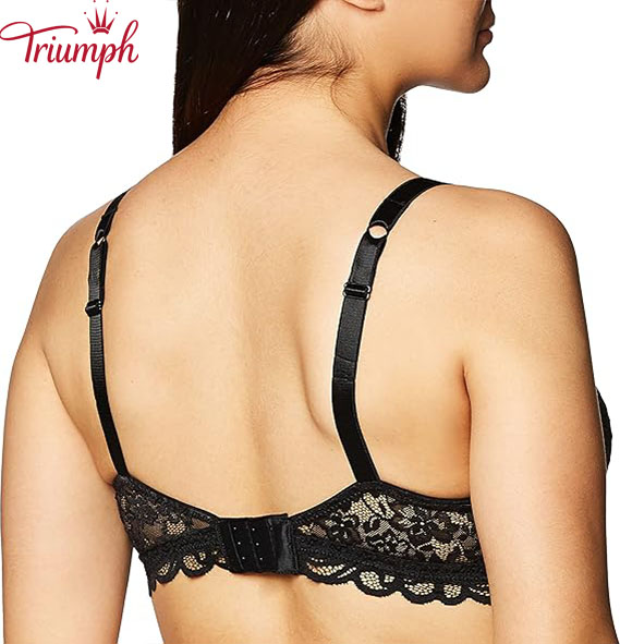 Triumph - 3 db 🔥Női teljes fedésű, vezeték nélküli csipke melltartó