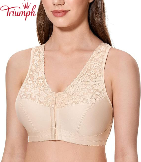 Triumph - 3 részes vezeték nélküli csipke melltartó szett