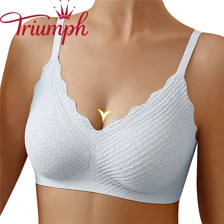 TRIUMPH - 🔥SZEXI HÍMZÉS CSIPKE PUSH UP MELLTARTÓ [75A-110E] 3 DÉS KÉSZLET