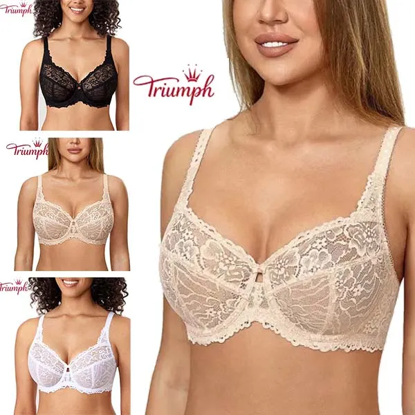TRIUMPH – 3. CSOMAG 💥 VÉKONY MELLTARTÓ CSIPKEVEL [75A-110E]