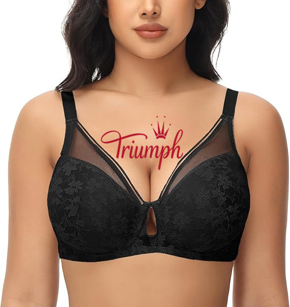Triumph - (3 db) Női csipkés push-up melltartó