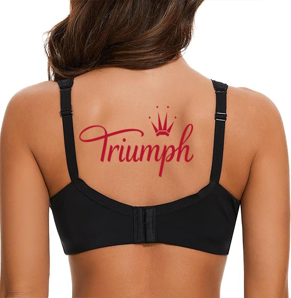Triumph - 3 darab 🔥Női csipke melltartó nagy méretű, teljes fedésű virágos emelő melltartó