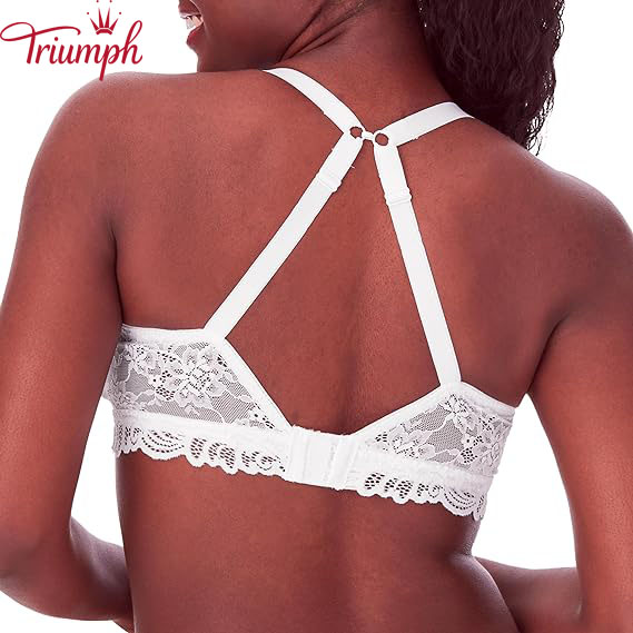 Triumph - 3 db 🔥Női teljes fedésű, vezeték nélküli csipke melltartó