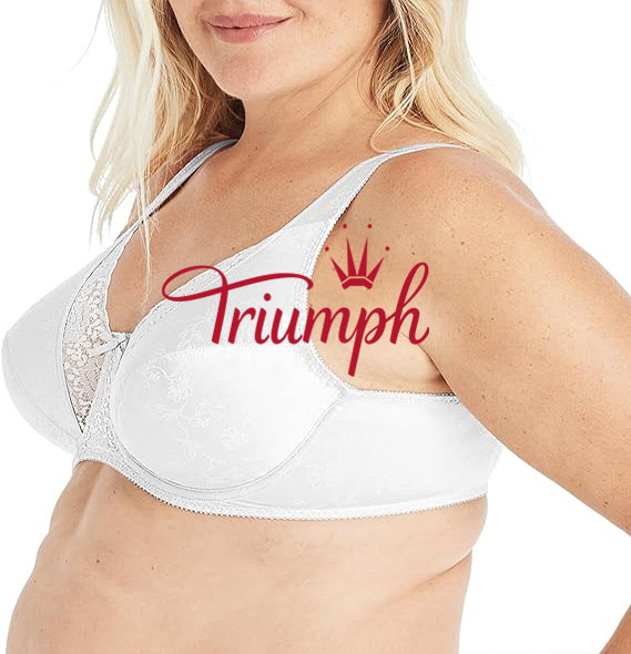 TRIUMPH - 🔥Sexy hímzett csipke push-up melltartó [75A-110E], 3 db