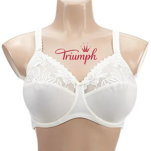 Triumph - (3 db) Szexi, légáteresztő virágos csipke melltartó