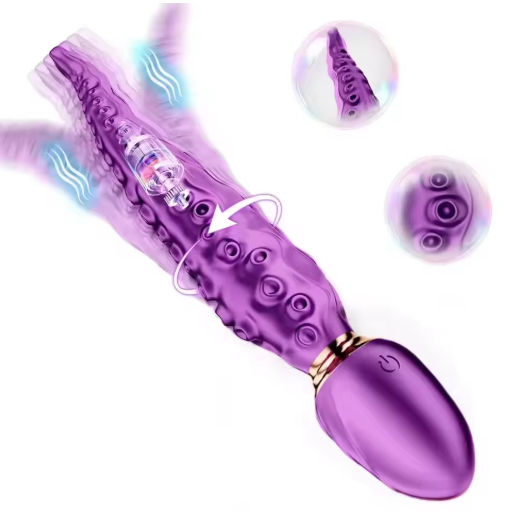 Polip Csáp Vibrátor Nőknek - Realisztikus Csikló- és G-pont Stimulátor, Hüvelymasszírozó, Szexjáték