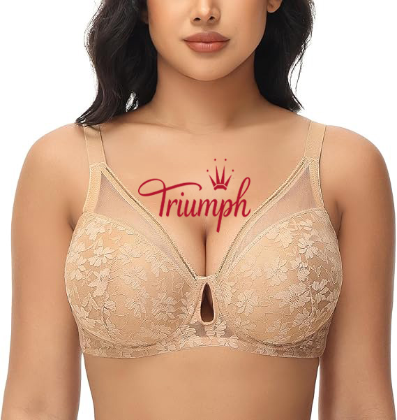 Triumph - (3 db) Női csipkés push-up melltartó