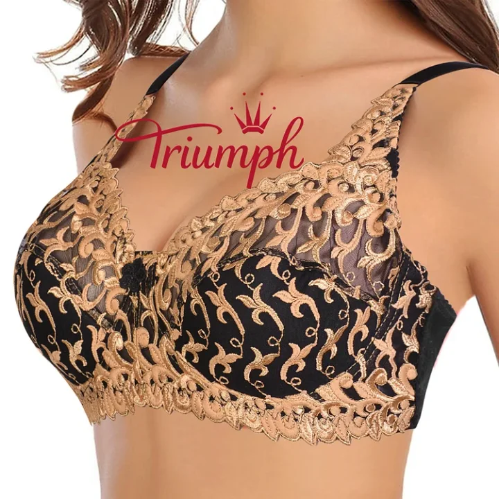 Triumph – Sexy ultratenká vyšívaná čipkovaná podprsenka【S-7XL】