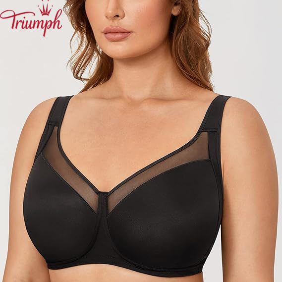 Triumph - 3 darab 🔥Vezeték nélküli plusz méretű, teljes fedőképességű, béleletlen támasztó melltartó