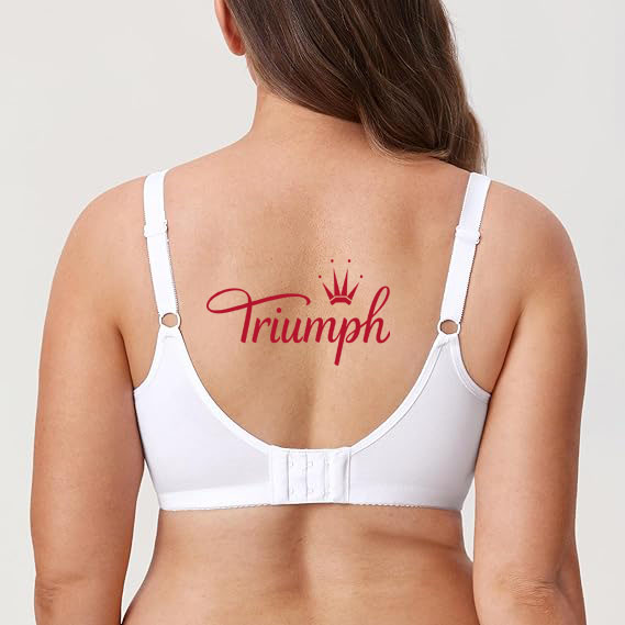 Triumph - 3 darab 🔥Női nagyméretű kényelmes pamut vezeték nélküli teljes kupa béleletlen melltartó