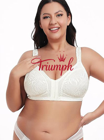 Triumph - 3 darab 🔥Női teljes fedőképességű vezeték nélküli komfort melltartó párnázat nélkül