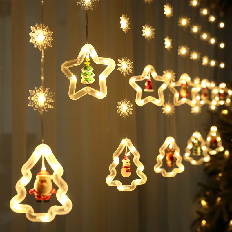 10 mini hópehely LED-es fényfüzér, USB-ről táplált, műanyagból készült, alkalmas hálószobába való faldekorációra, ablakokra, függönyökre, ajtókra stb., tökéletes beltéri ünnepi partik dekorációjához - 118,11 hüvelyk, nappali dekorációhoz.