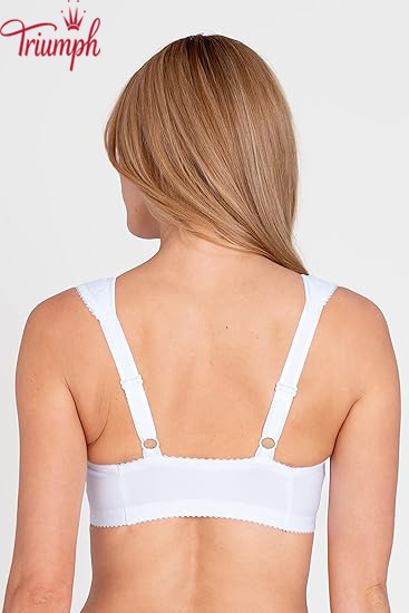 Triumph - (3 db) Női pamut melltartó elöl záródással, aládrót nélkül