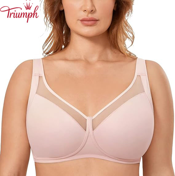 Triumph - 3 darab 🔥Vezeték nélküli plusz méretű, teljes fedőképességű, béleletlen támasztó melltartó