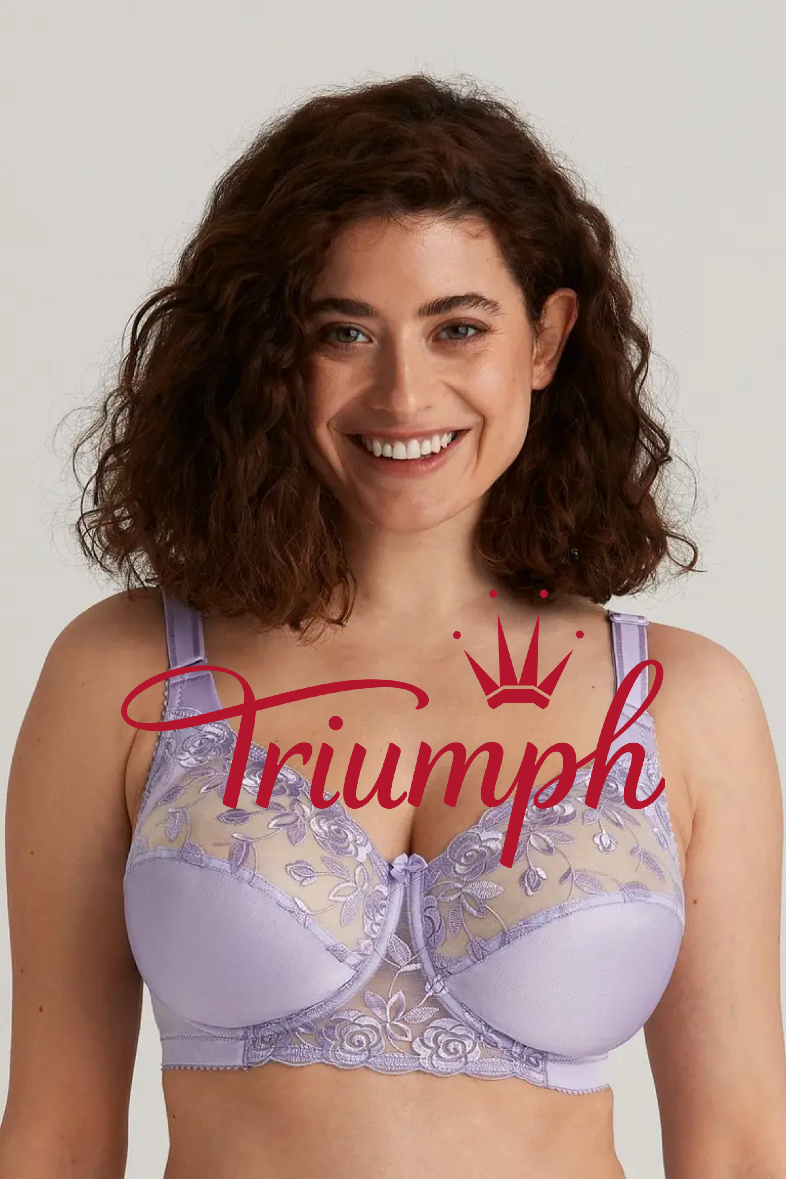 Triumph - (3 db) Rózsa textúrájú női Drop Cutout melltartó