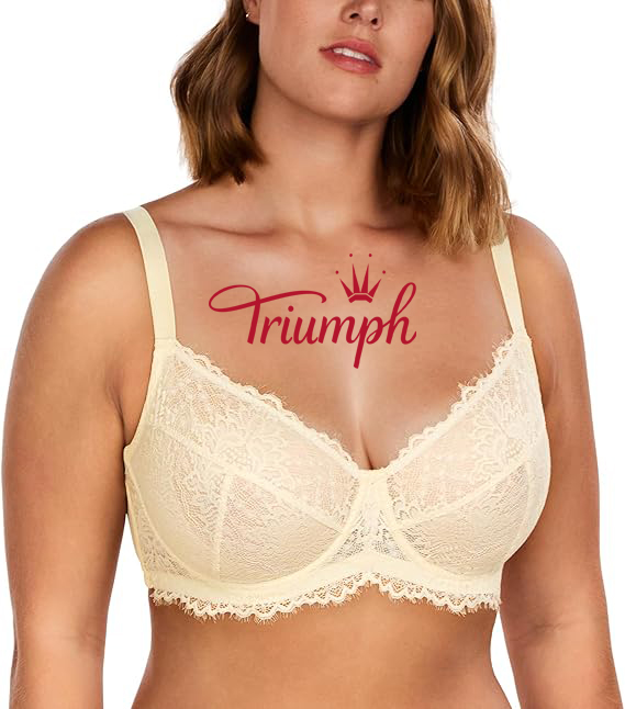 Triumph - 3 darab 🔥Női teljes kupa csipke melltartó