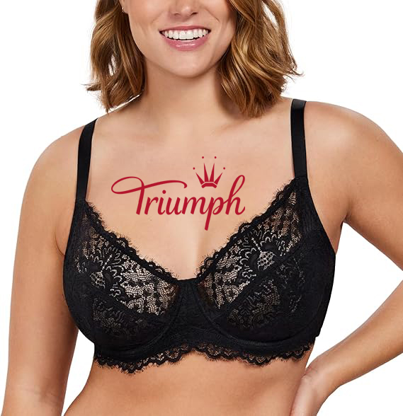 Triumph - 3 darab 🔥Női teljes kupa csipke melltartó