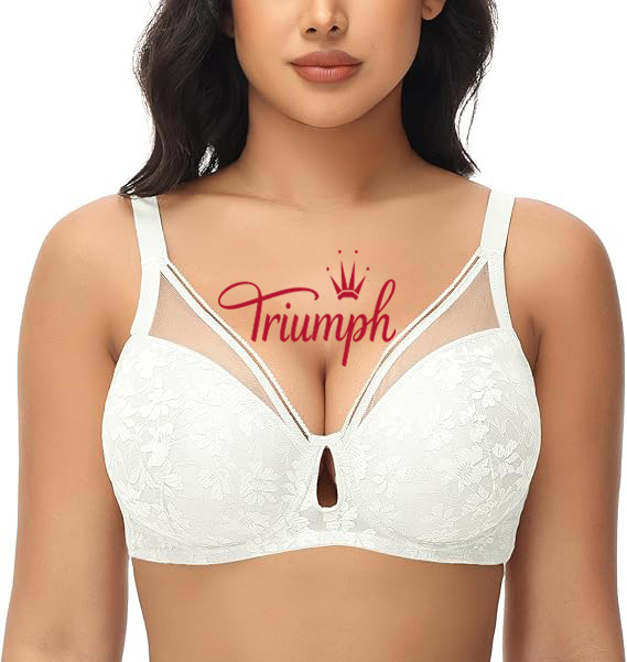 Triumph - (3 db) Női csipkés push-up melltartó