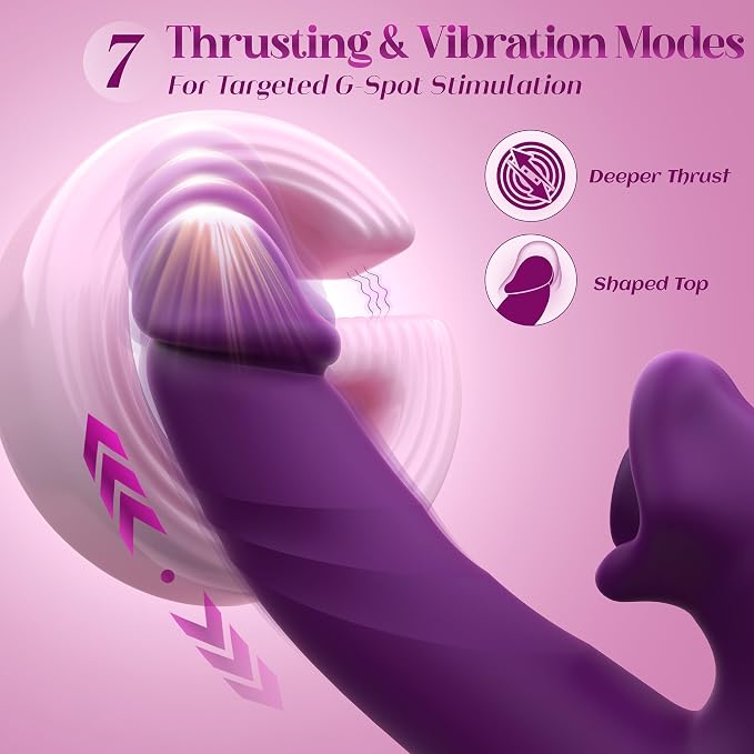 Vibráló játék szívófunkciókkal (mellbimbókhoz vagy csiklóhoz) és lökő mozdulattal | 9 szívómód, 7 lökő/rezgő mód, alkalmazásvezérlés, G-pont vibráció és csikló stimuláció.