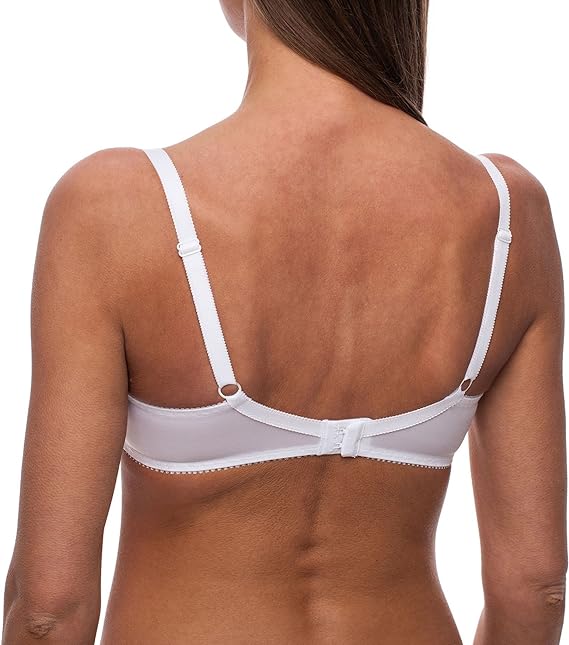 TRIUMPH - 3DB (75A-110F) 💝Női átlátszó csipke nagyméretű béleletlen melltartó