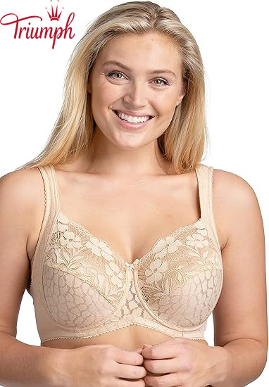 Triumph - (3 db)  Jacquard csipke aládrótozott oldaltámasztó melltartó