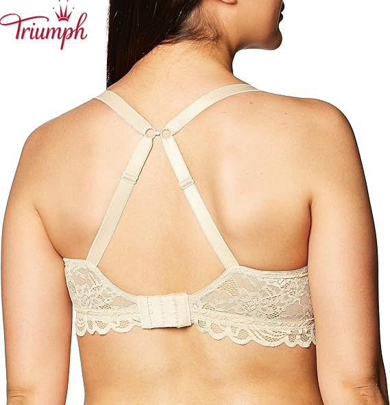 Triumph - 3 db 🔥Női teljes fedésű, vezeték nélküli csipke melltartó