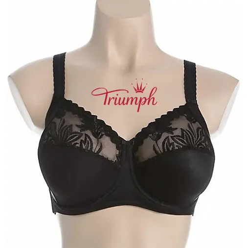 Triumph - (3 db) Szexi, légáteresztő virágos csipke melltartó