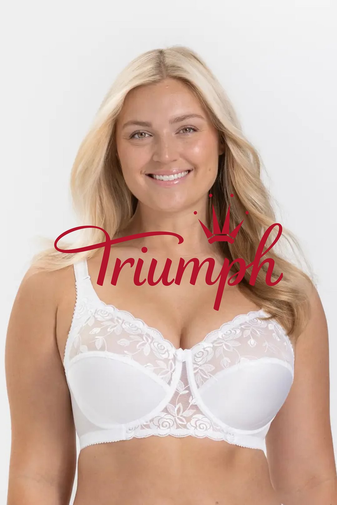 Triumph - (3 db) Rózsa textúrájú női Drop Cutout melltartó