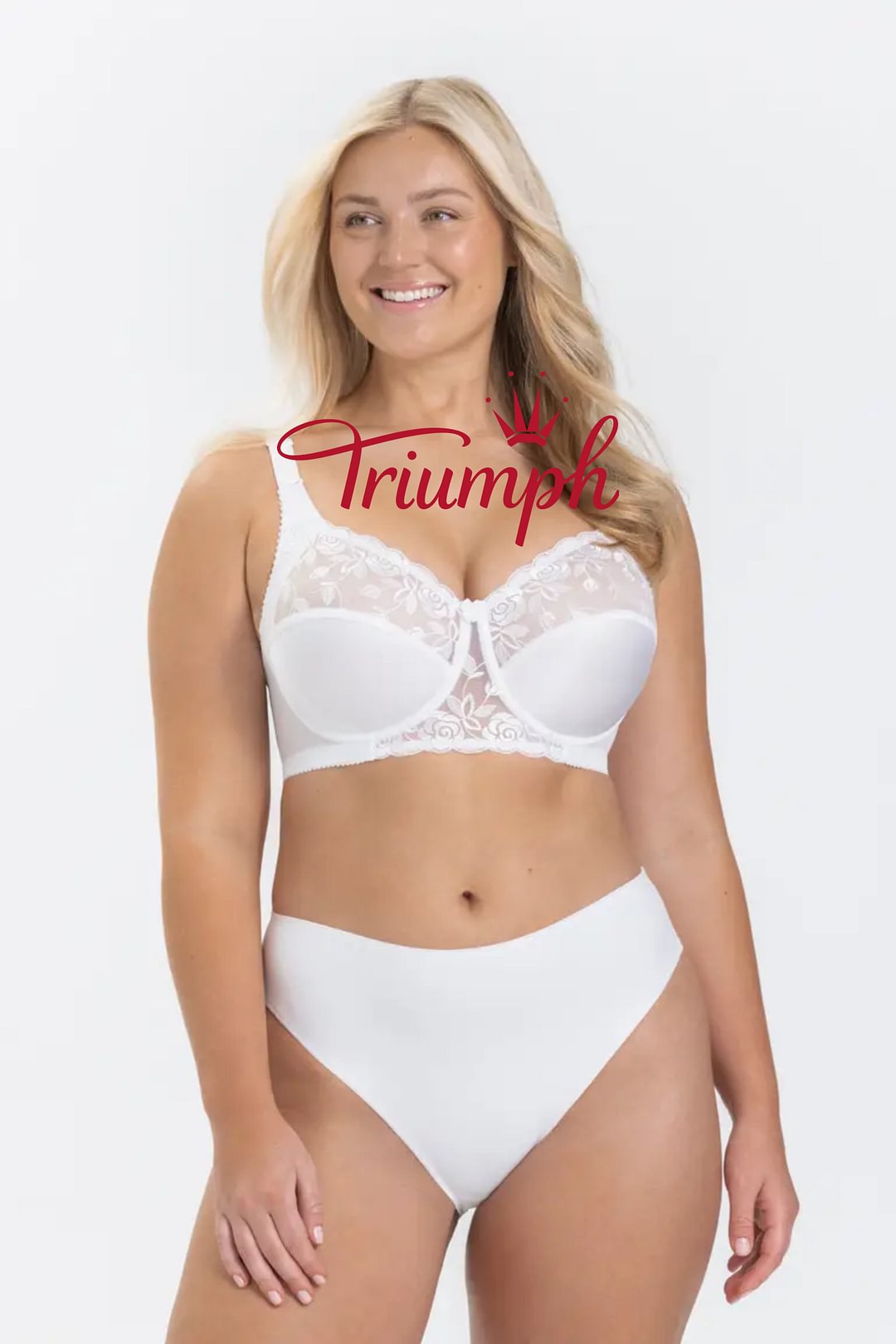 Triumph - (3 db) Rózsa textúrájú női Drop Cutout melltartó