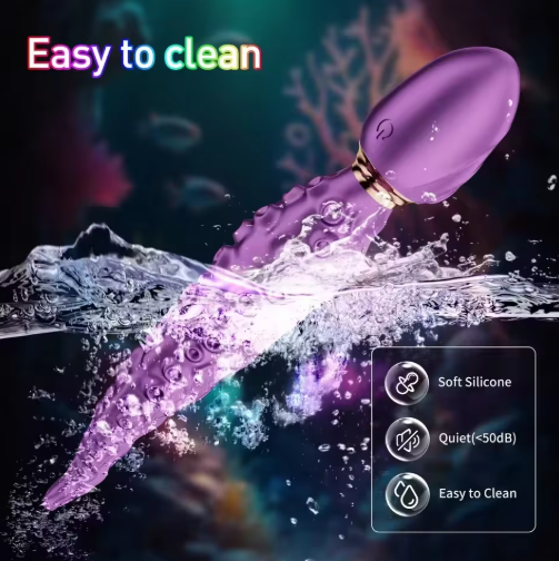 Polip Csáp Vibrátor Nőknek - Realisztikus Csikló- és G-pont Stimulátor, Hüvelymasszírozó, Szexjáték