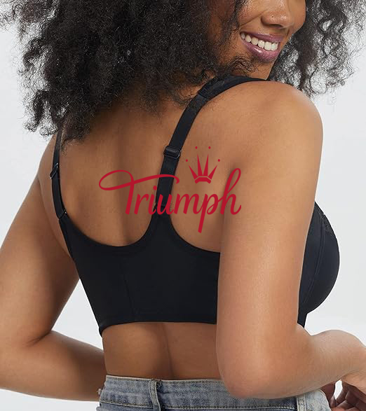 Triumph - 3 darab 🔥Női elülső gombos béleletlen plus méretű melltartó