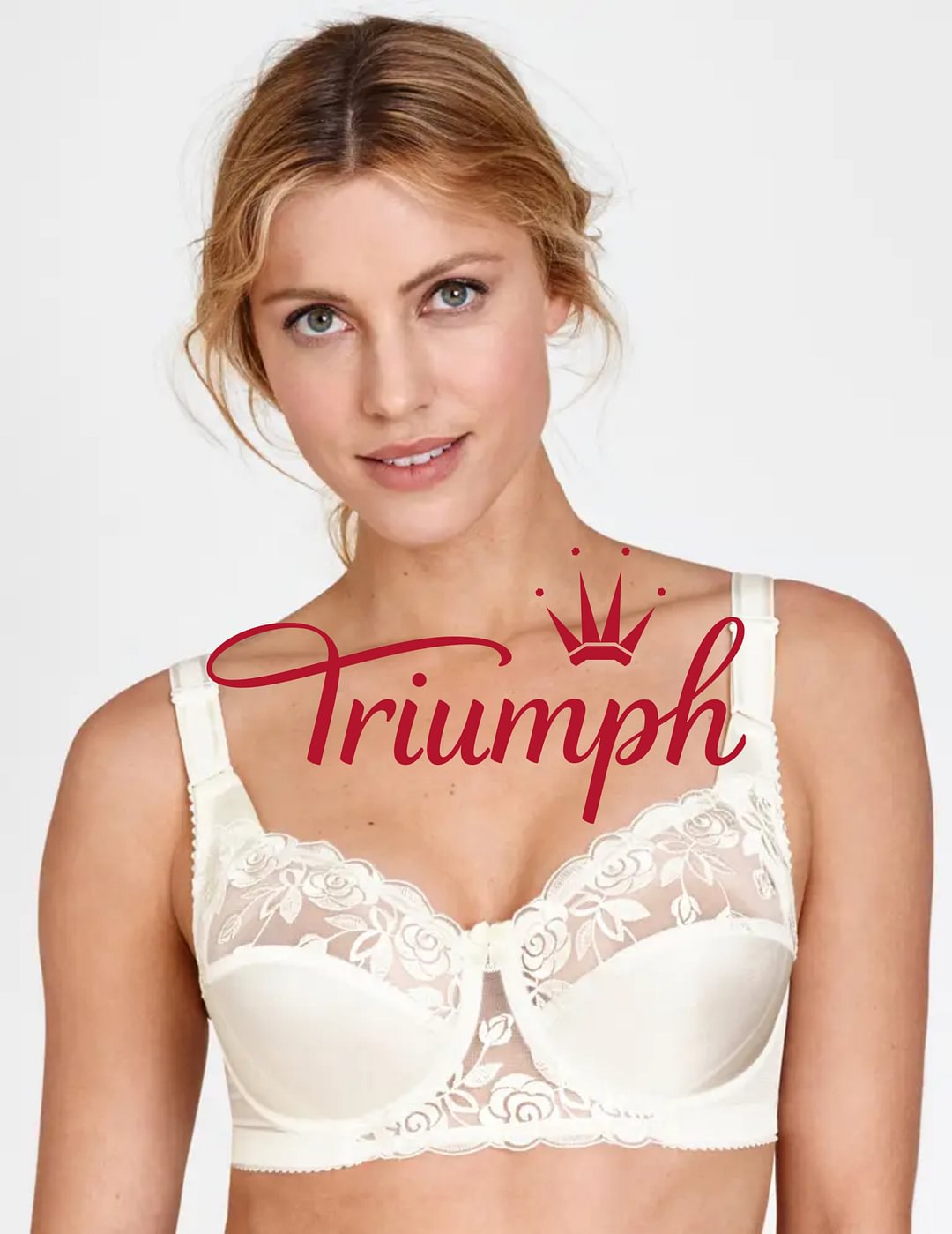 Triumph - (3 db) Rózsa textúrájú női Drop Cutout melltartó