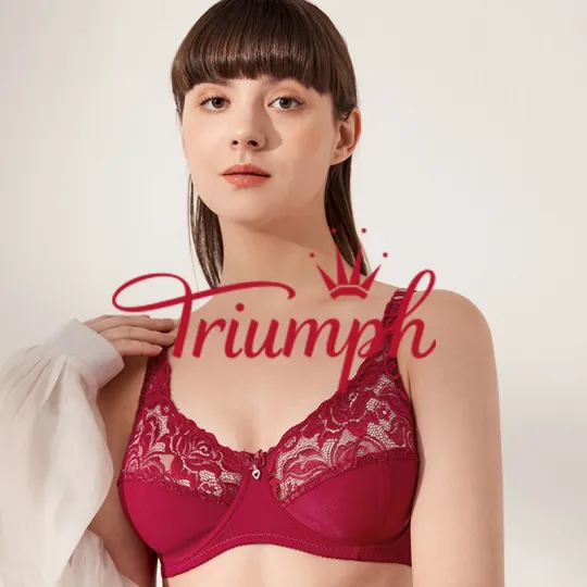 Triumph - 3 darabos 💥Csipke varrat nélküli melltartó [75C-105E]