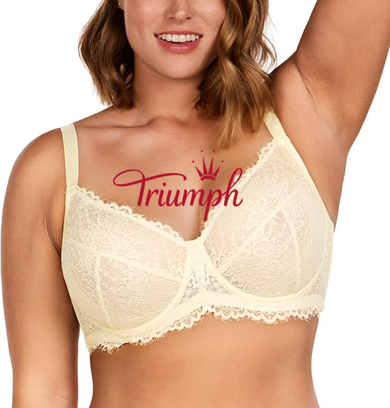 Triumph - 3 darab 🔥Női teljes kupa csipke melltartó