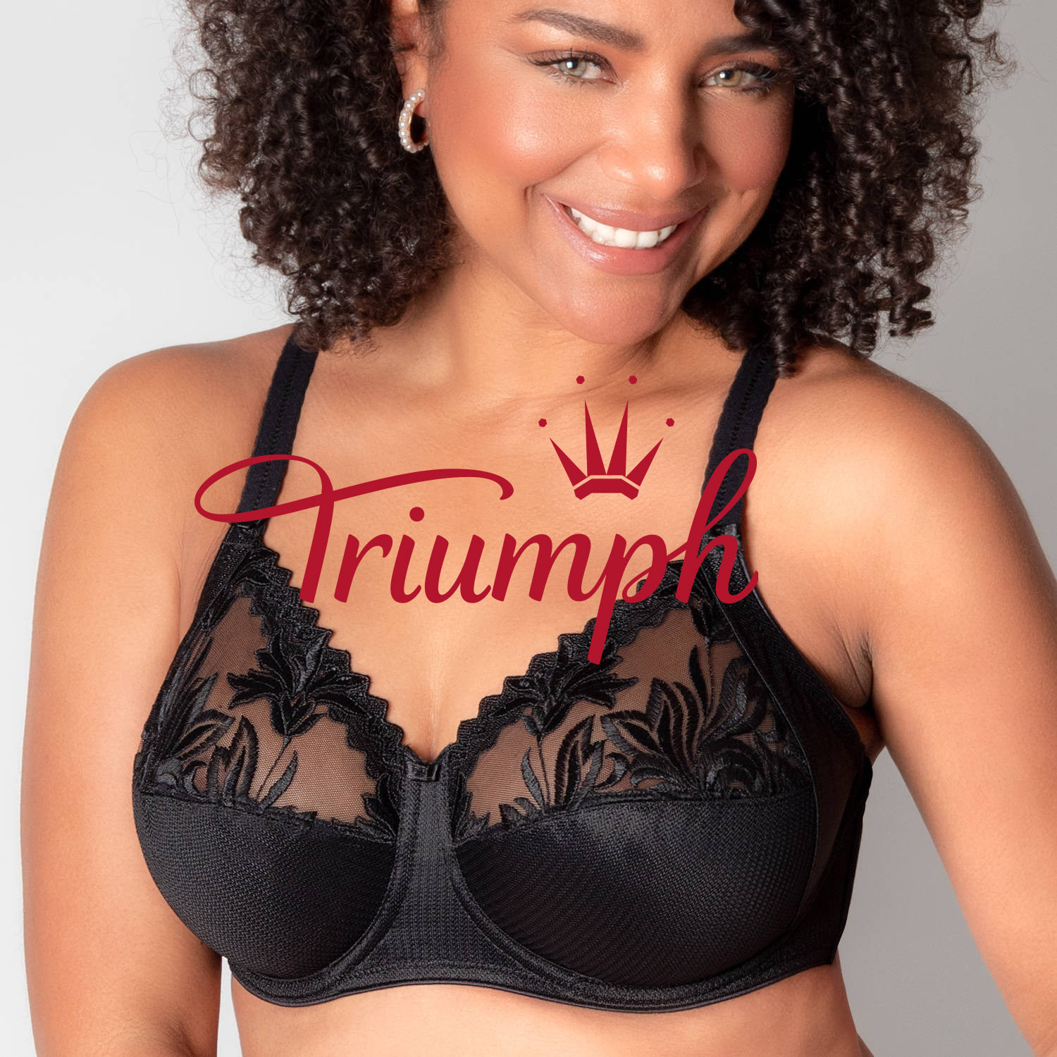 Triumph - (3 db) Virágos hímzett acélgyűrű melltartó