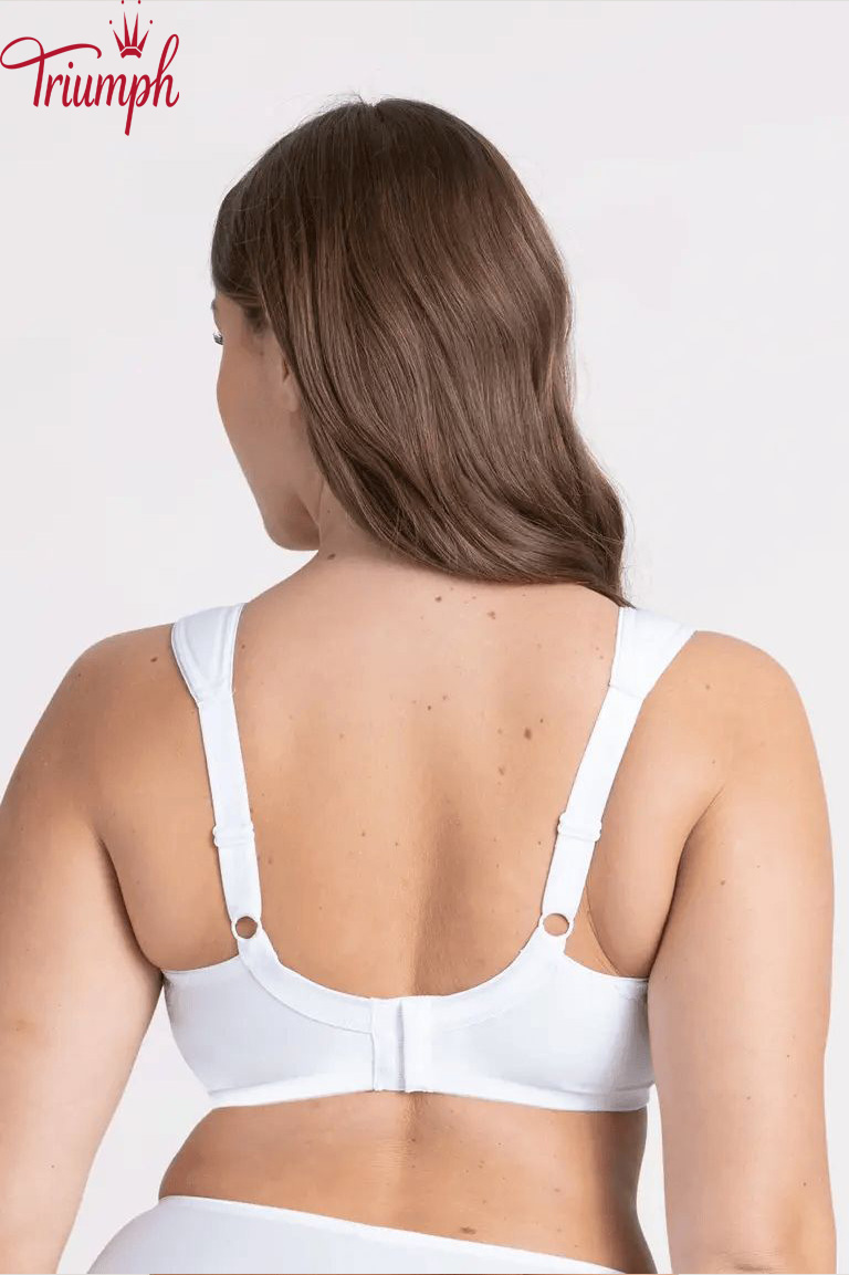 Triumph - (3 szt.)  Biustonosz bawełniany z fiszbinami