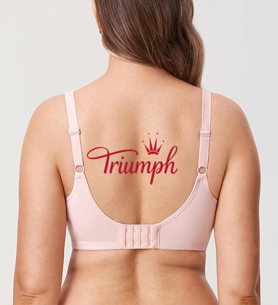 Triumph - 3 darab 🔥Női nagyméretű kényelmes pamut vezeték nélküli teljes kupa béleletlen melltartó