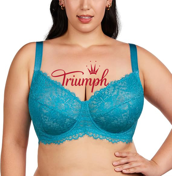 Triumph - 3 darab 🔥Női teljes kupa csipke melltartó