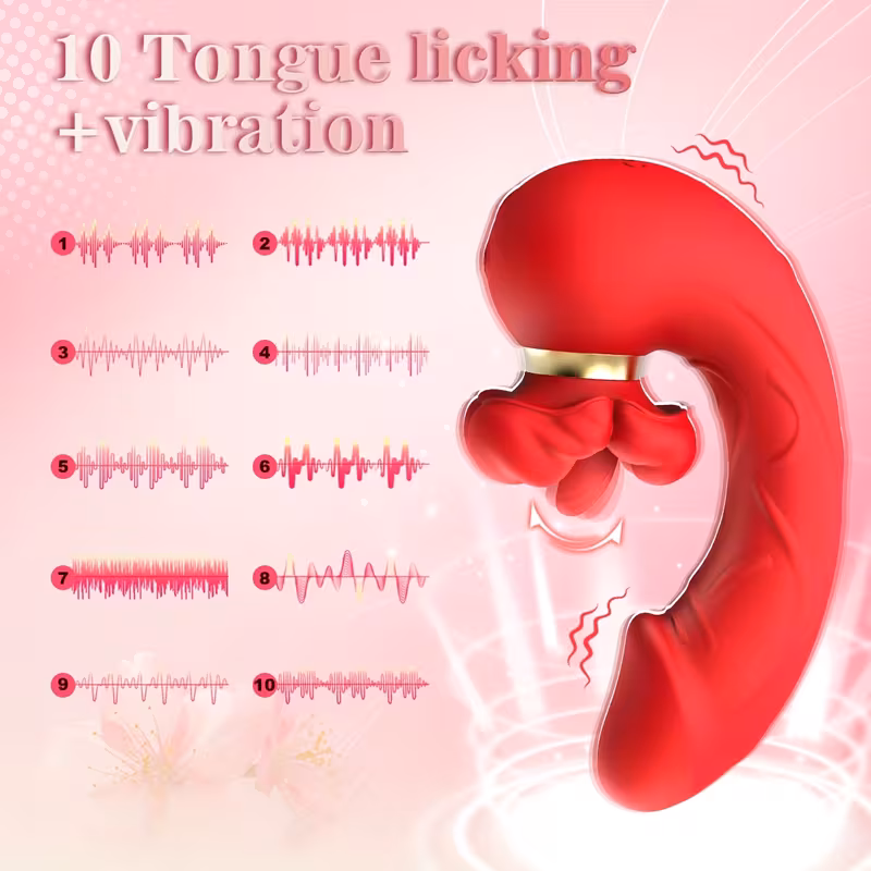   4 in 1 tongue     rose     with 10 licking 10 vibration mode   stimulator   tools for female couples       for women    es     for women rose     Product details 0