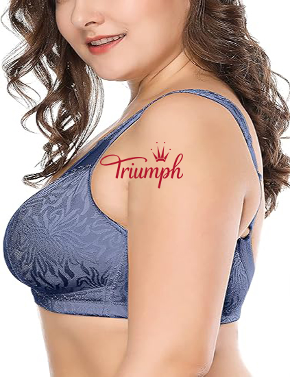 Triumph - 3 darab 🔥Női teljes fedésű plus méretű kényelmes zsugor melltartó, vezetékek nélkül, párnázás nélkül