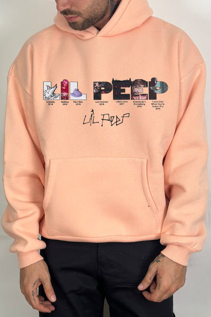 lilpeep hooded sweatshirt for men