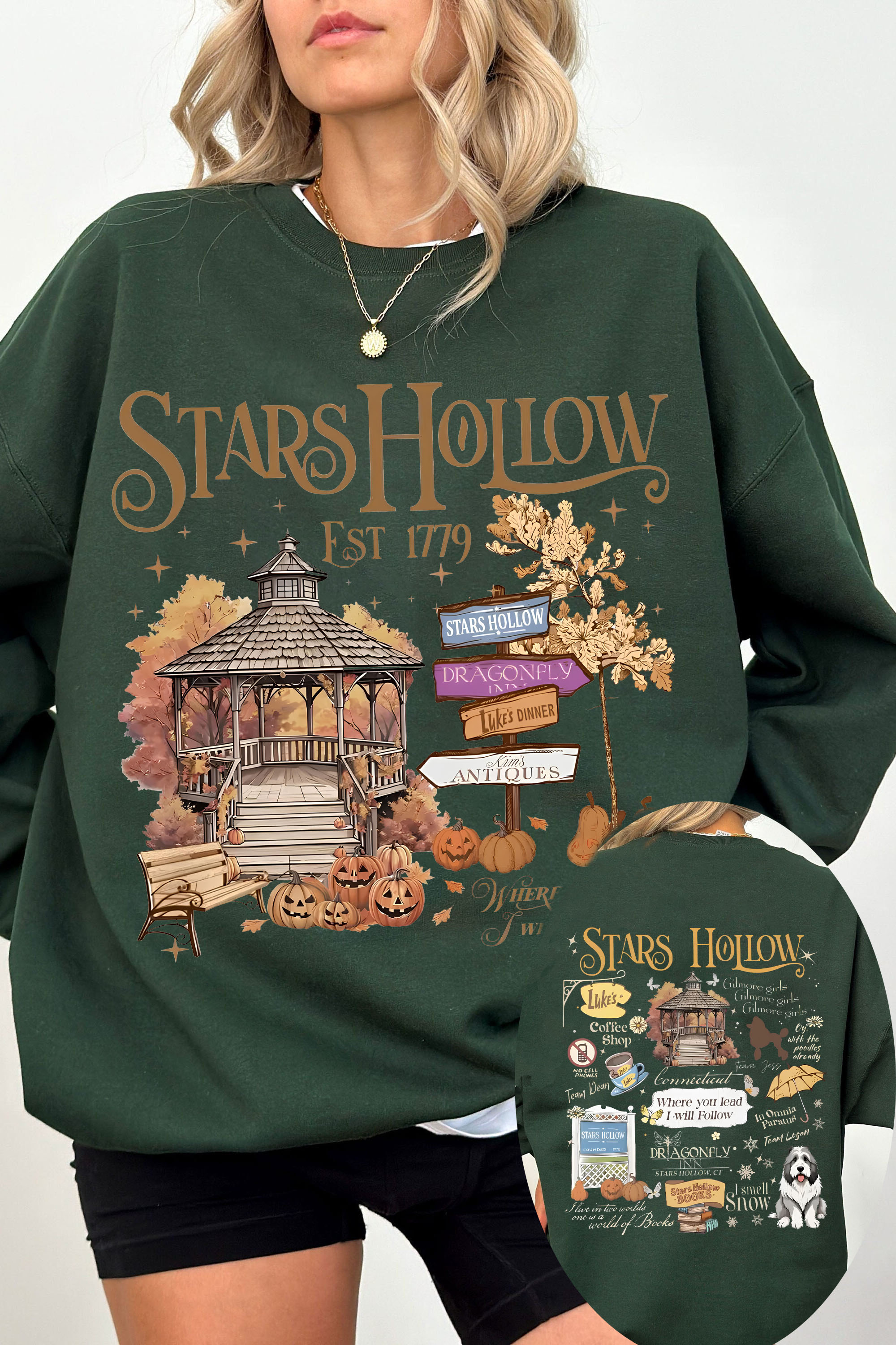 Stars Hollow Luke's Coffee Sweatshirt For Women