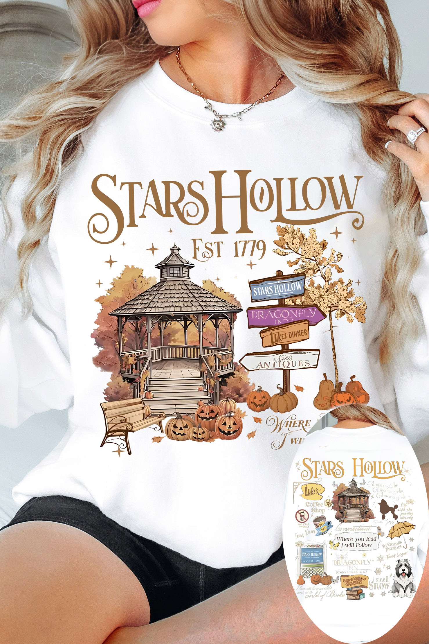 Stars Hollow Luke's Coffee Sweatshirt For Women