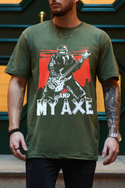 Gimli And My Axe Lord Of The Rings Vintage MEN T-Shirt