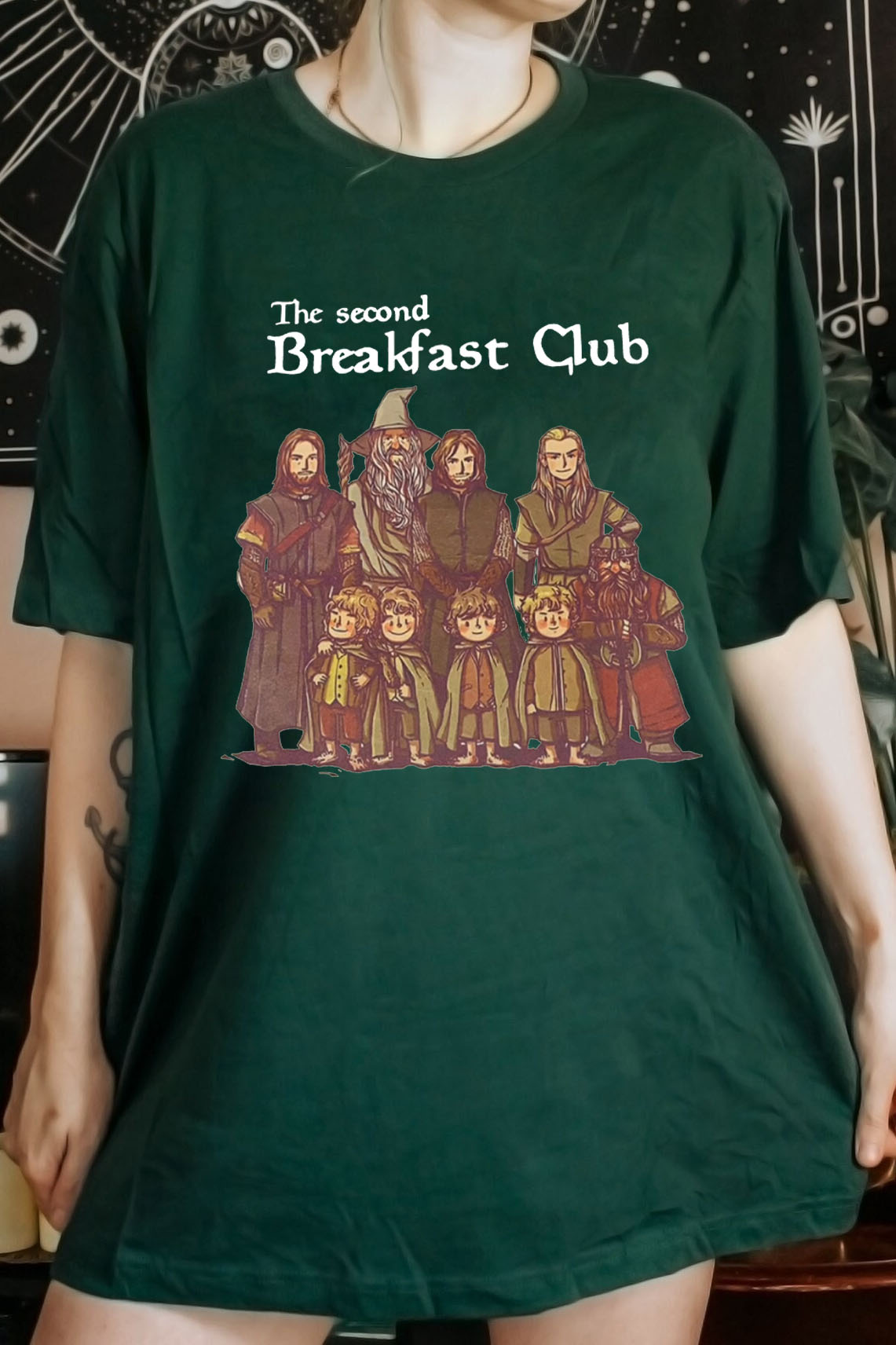 The Lord of the Rings cartoon ladies short-sleeved loose T-shirt